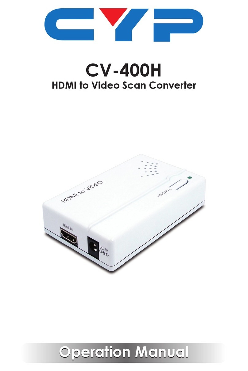 CYP CV-400H User manual