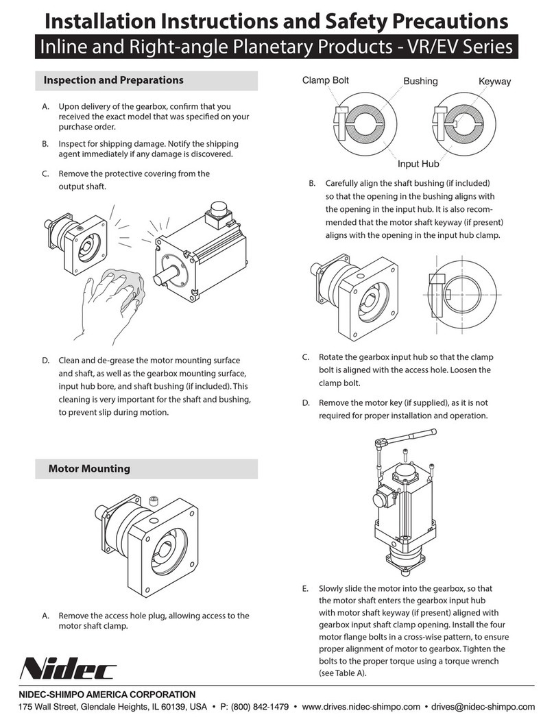 Nidec VR Series User manual