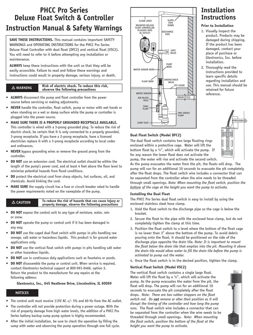 Glentronics PHCC Pro Series Instruction manual & safety warnings
