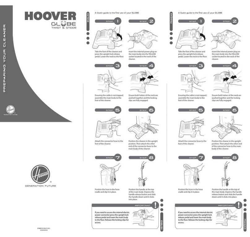 Hoover Globe User manual