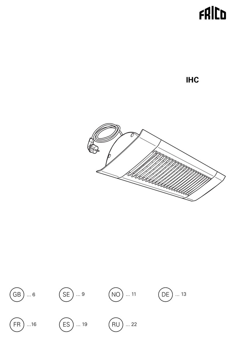 Frico IHC Series User manual Frico IHC Series User manual