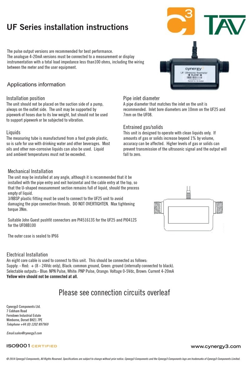 Cynergy3 UF Series installation instructions