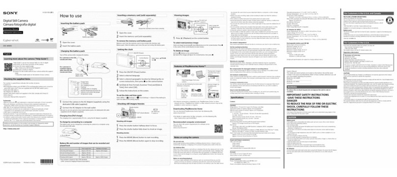 Sony Cyber-shot DSC-W800 User manual
