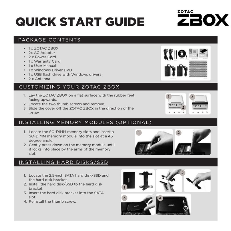 Zotac ZBOX series User manual