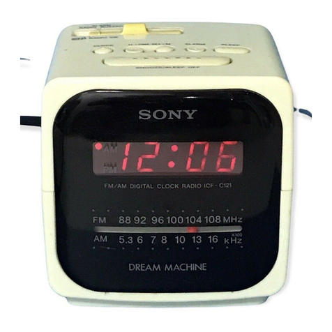Sony Dream Machine ICF-C121 operating instructions