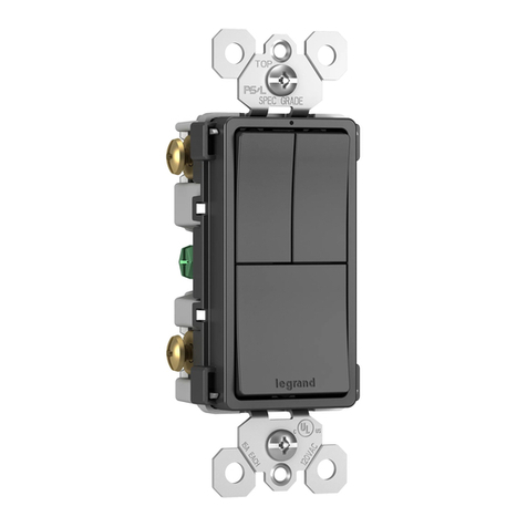 LEGRAND radiant RCD113 installation instructions