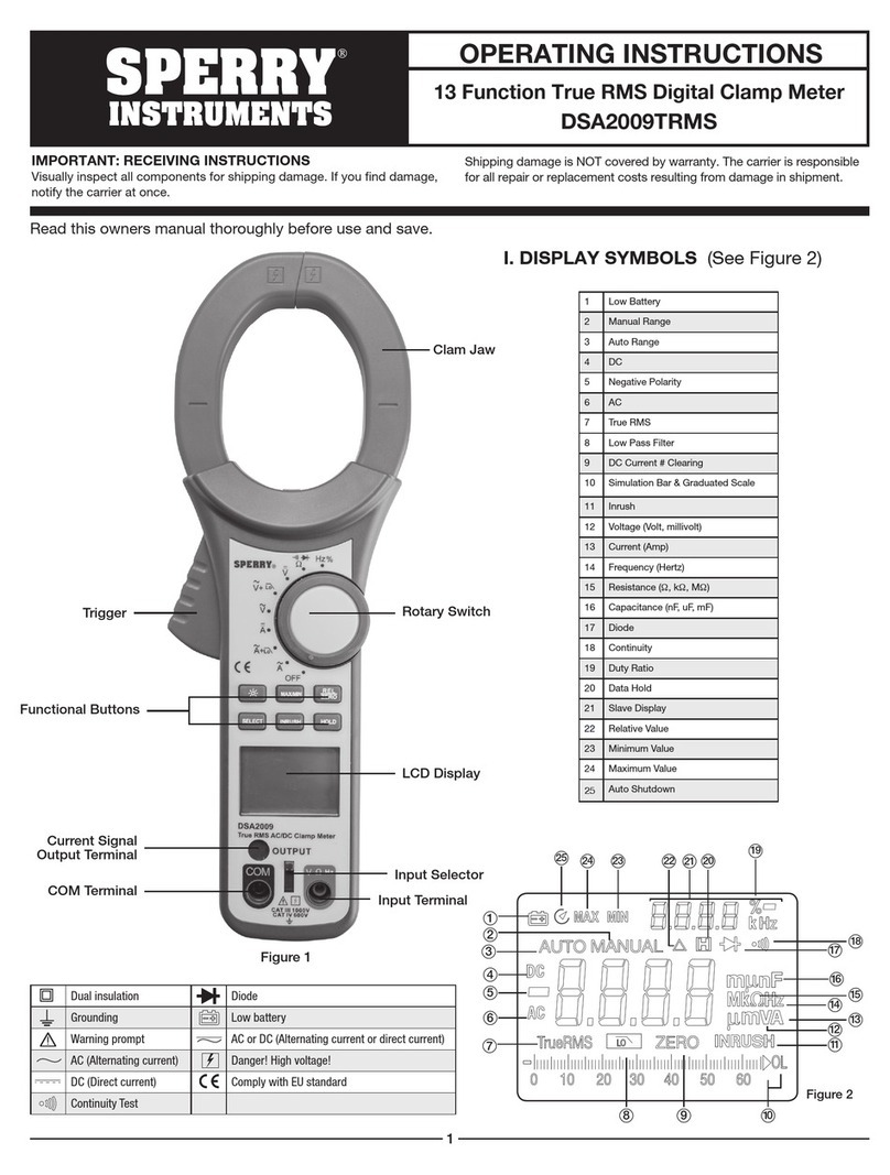 Sperry instruments DSA2009TRMS User manual