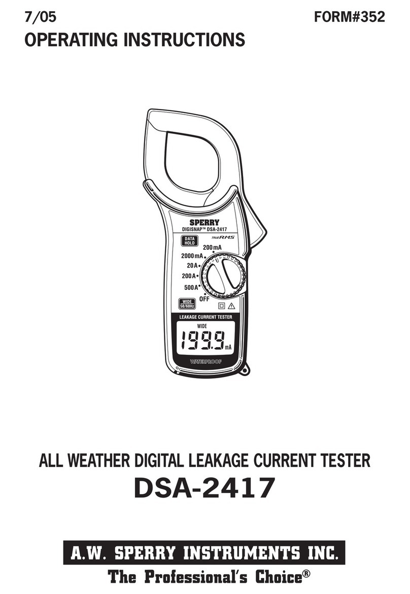 Sperry instruments DSA-2417 User manual