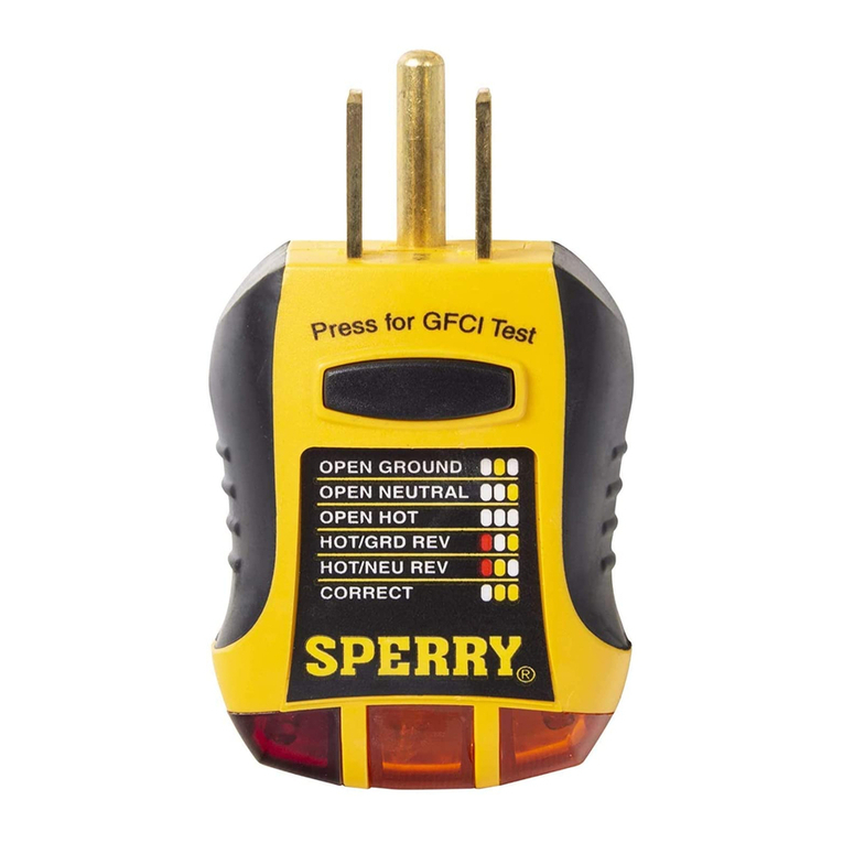 Sperry instrument GFI6302 operating instructions