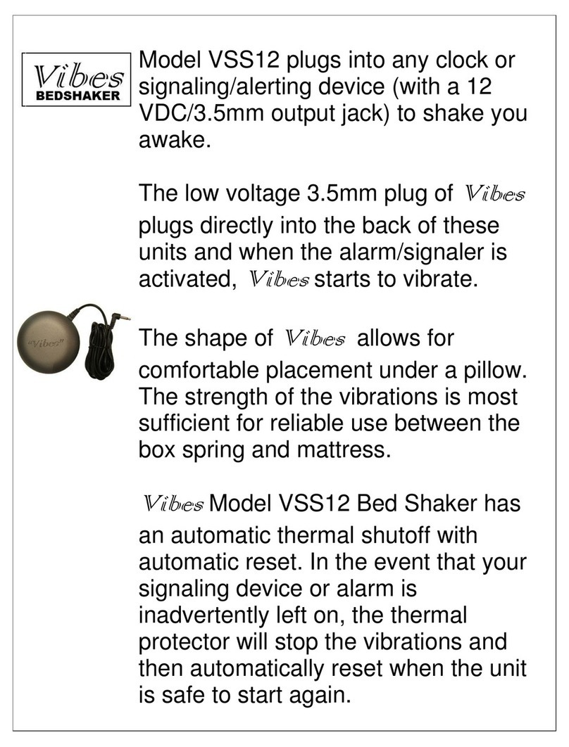 GLOBAL ASSISTIVE DEVICES Vibes VSS12 User manual