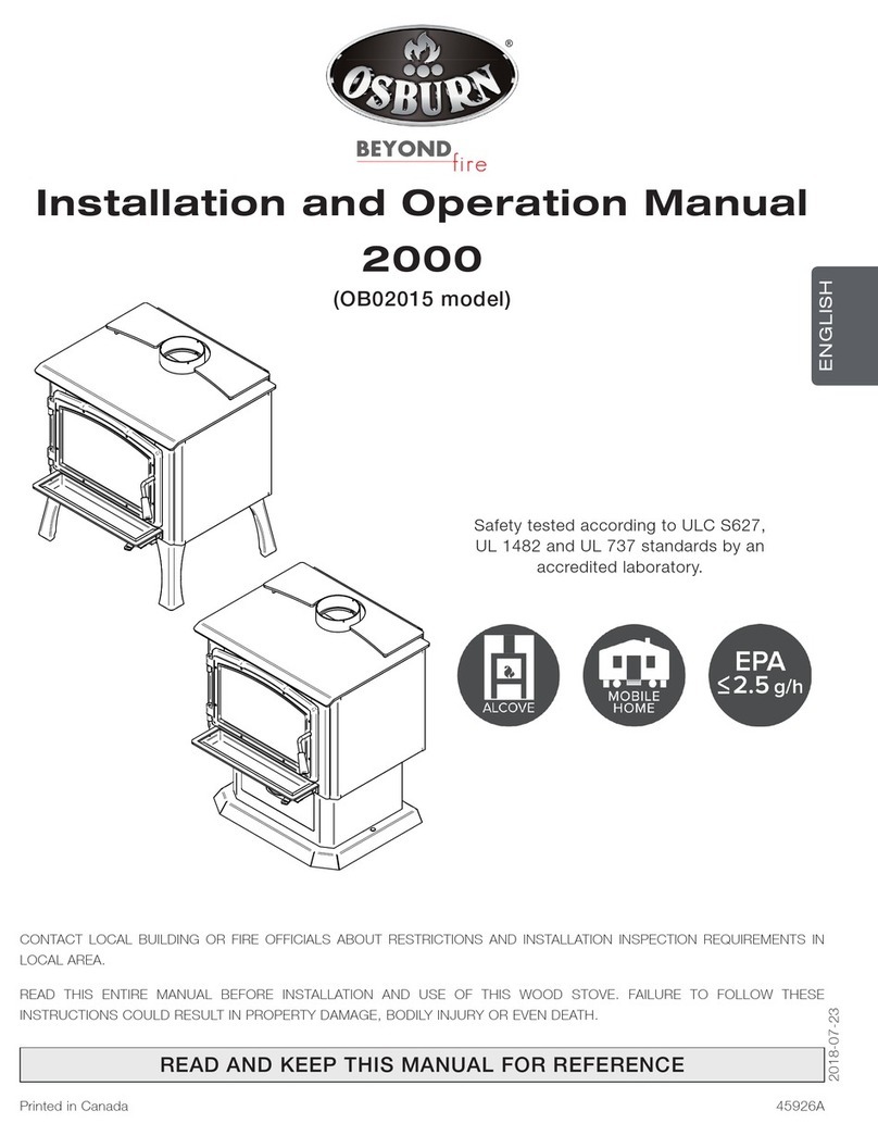 Osburn 2000 Installation and operation manual Osburn 2000 Installation and operation manual