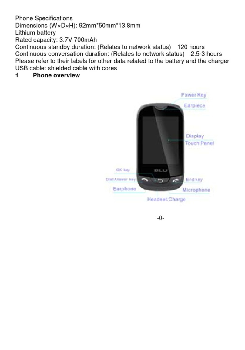Blu CHARLESTON TOUCH User manual