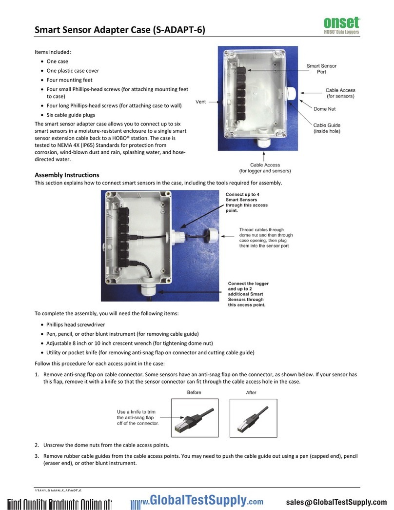 Onset Smart Sensor Adapter Case User manual