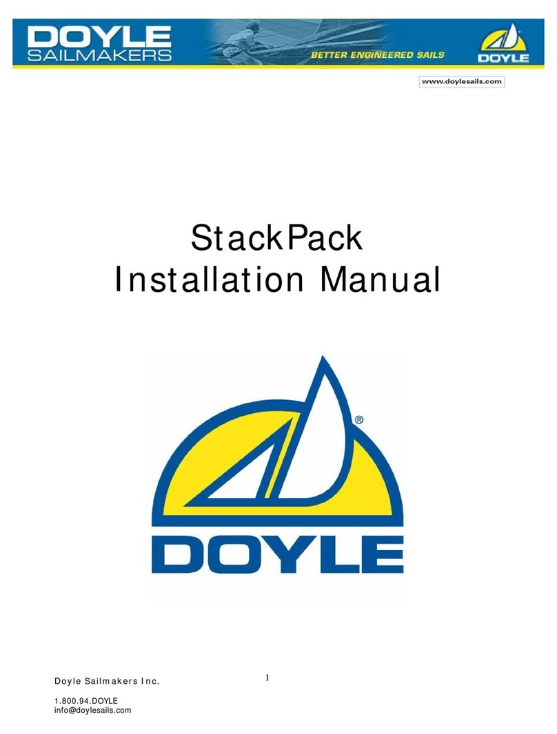 Doyle Sailmakers StackPack installation manual