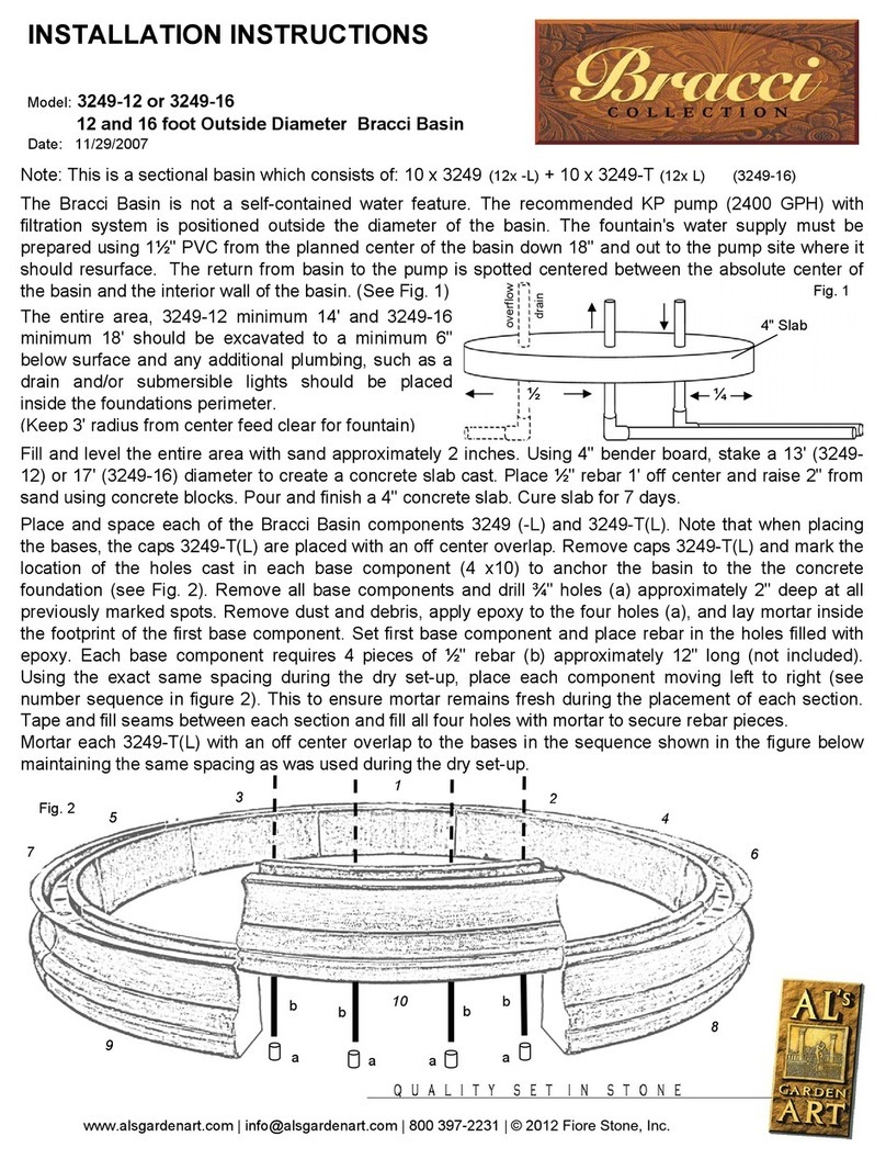 Bracci 3249-12 installation instructions