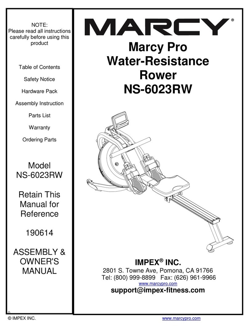 Impex Marcy Pro NS-6023RW Installation and operating instructions