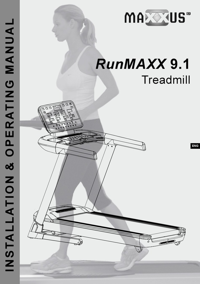 Maxxus RunMAXX 9.1 Installation instructions