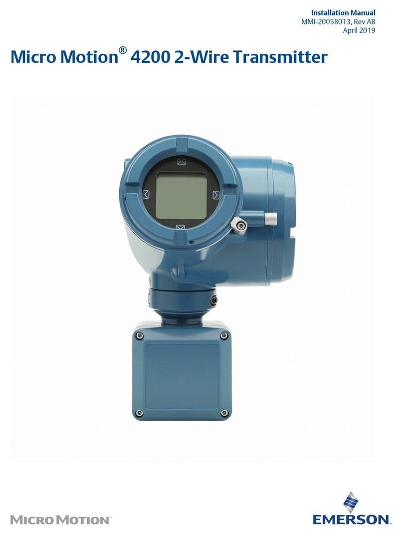 Emerson Micro Motion 4200 installation manual
