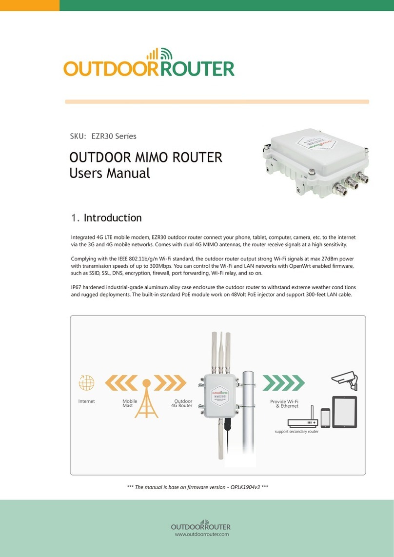 Outdoor EZR30 Series user manual