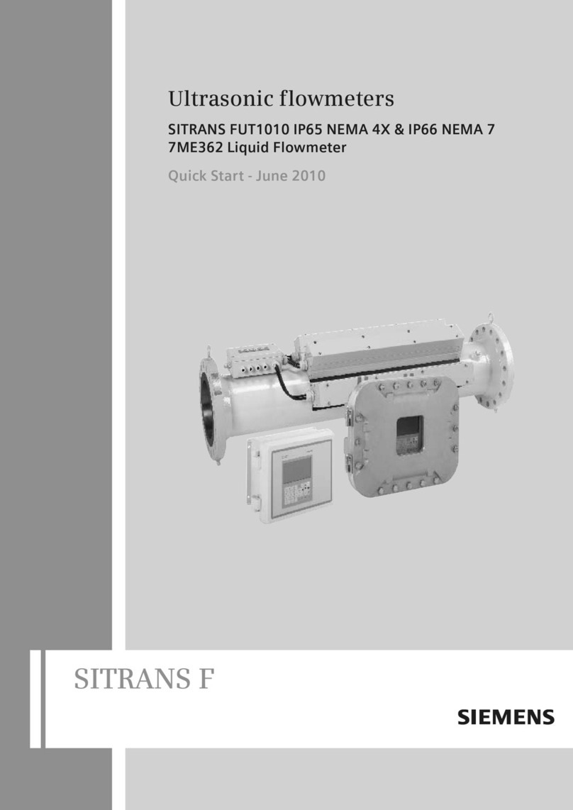 Siemens Sitrans F Series quick start