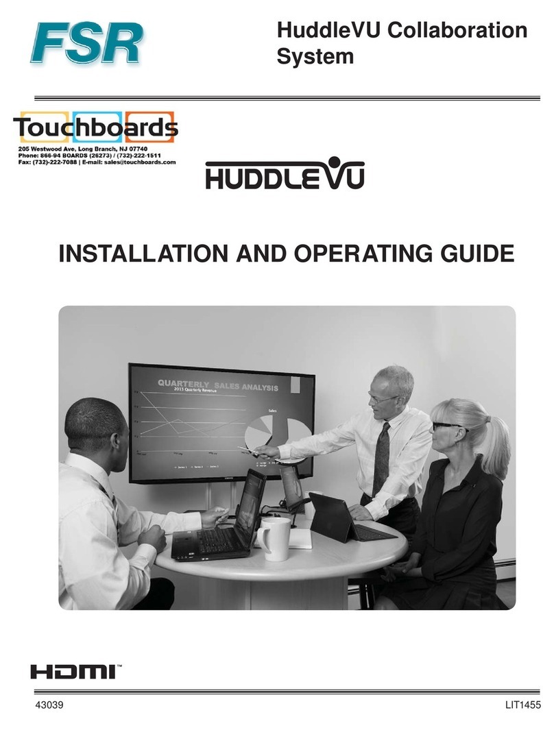 FSR HuddleVU Installation and operating guide