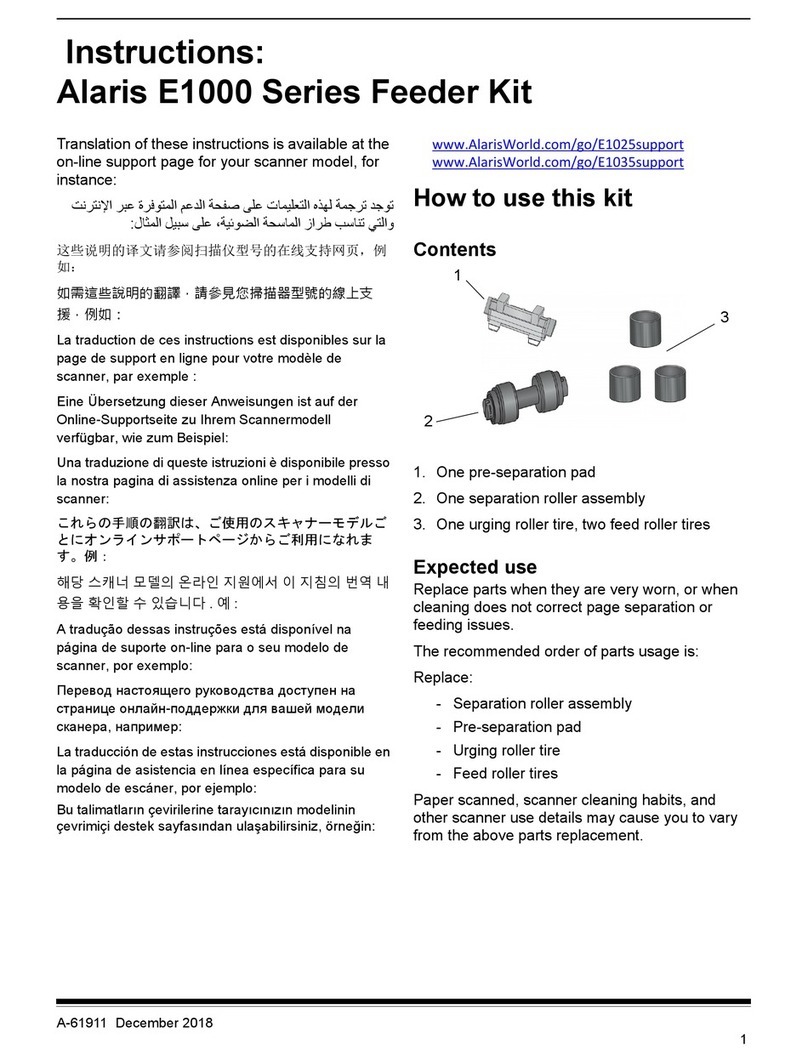 Alaris E1000 Series instructions