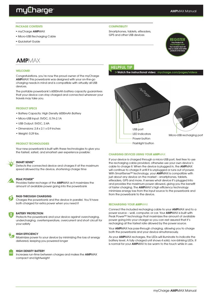 MyCharge AMPMAX quick start guide