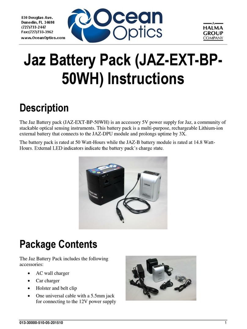 Ocean Optics JAZ-EXT-BP50WH instructions