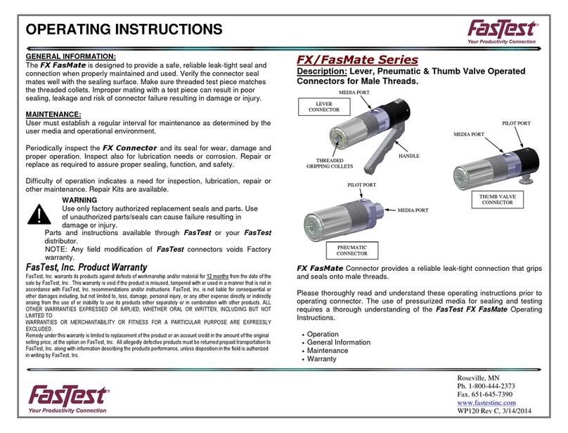 FasTest FasMate Series operating instructions