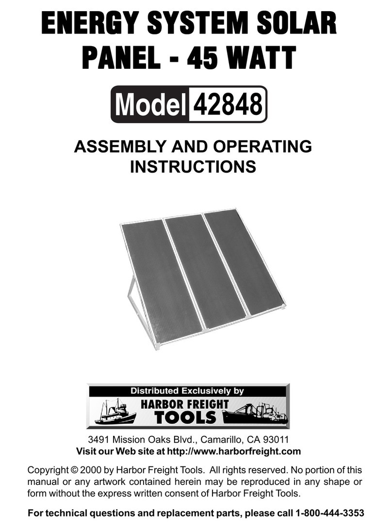 Harbor Freight Tools 42848 Assembly and operating instructions