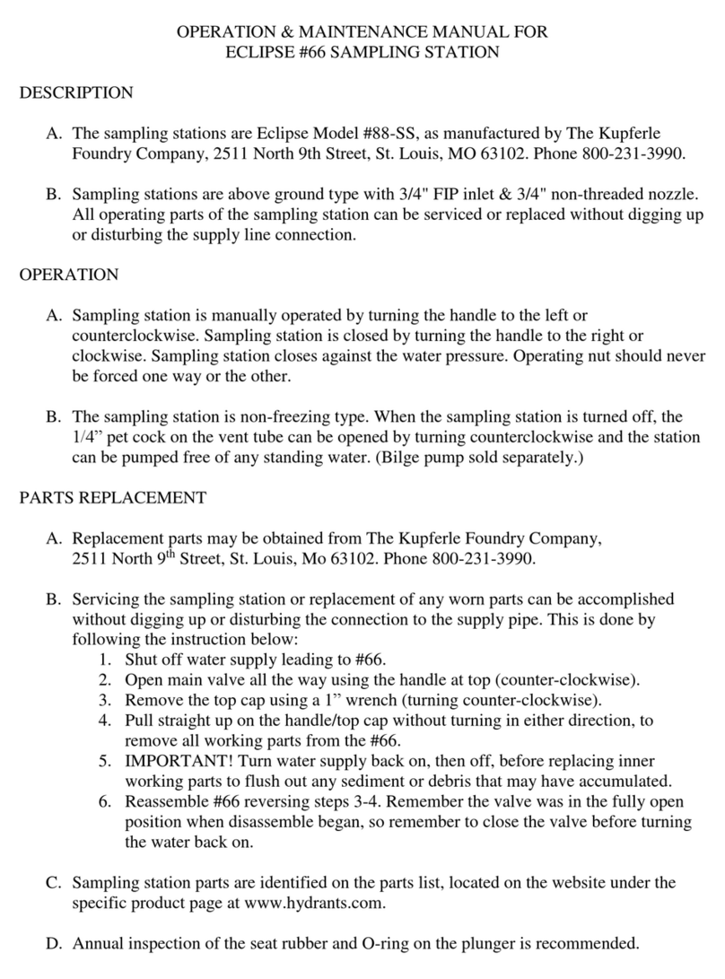 Kupferle Eclipse 66 Operation & maintenance manual