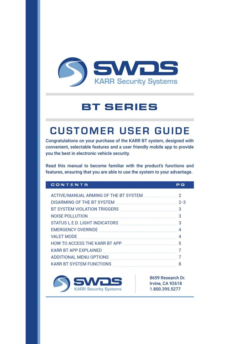 SWDS KARR BT Series user guide