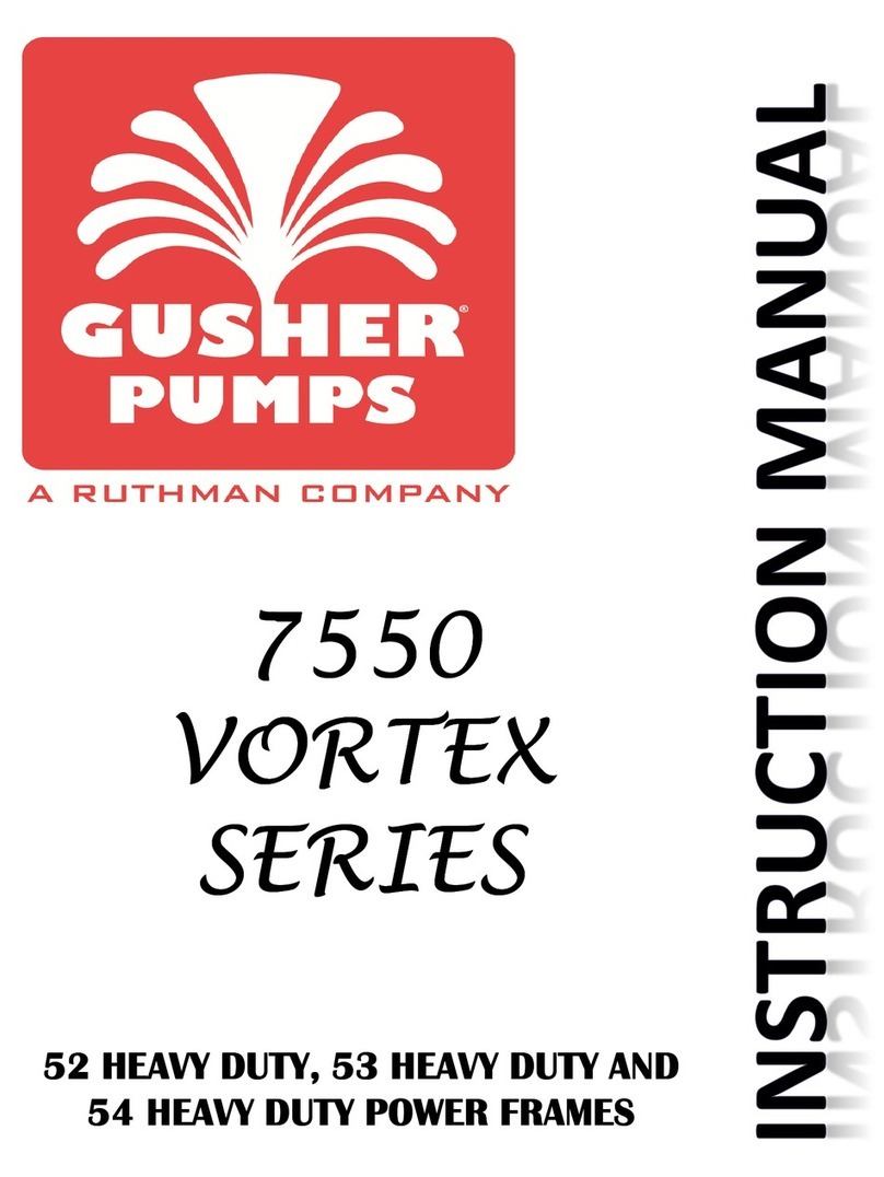 Gusher 7550 Vortex Series instruction manual