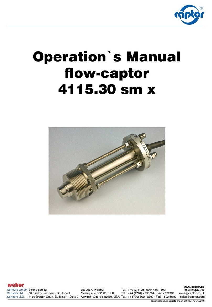 Weber Captor 4115.30 sm 4 Operation manual