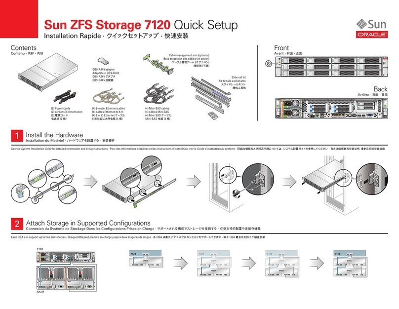 Oracle Sun ZFS Storage 7120 Specification sheet