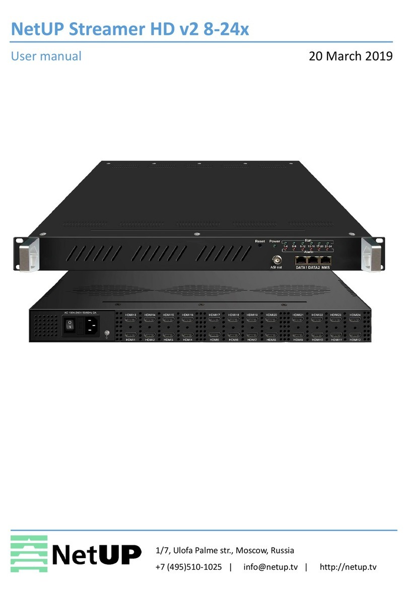 NetUP Streamer HD v2 8-24x user manual
