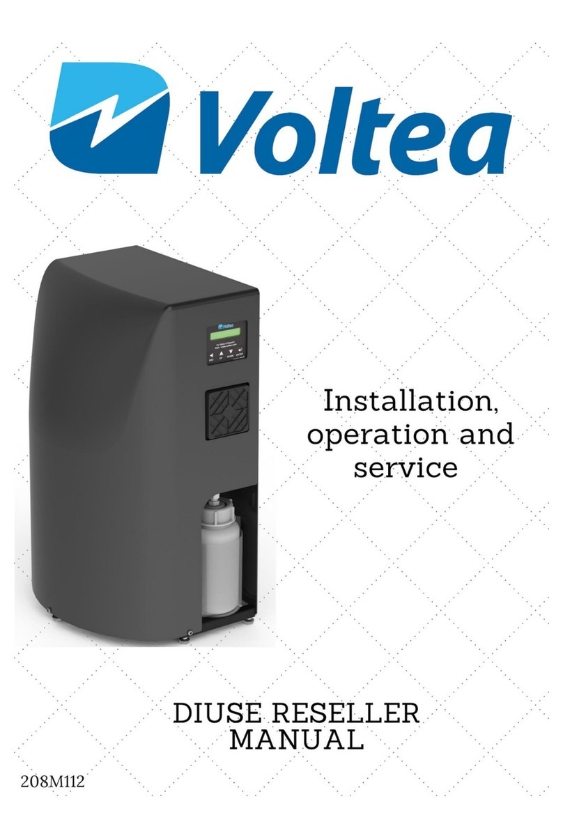 Voltea DiUse Installation, operation and service manual