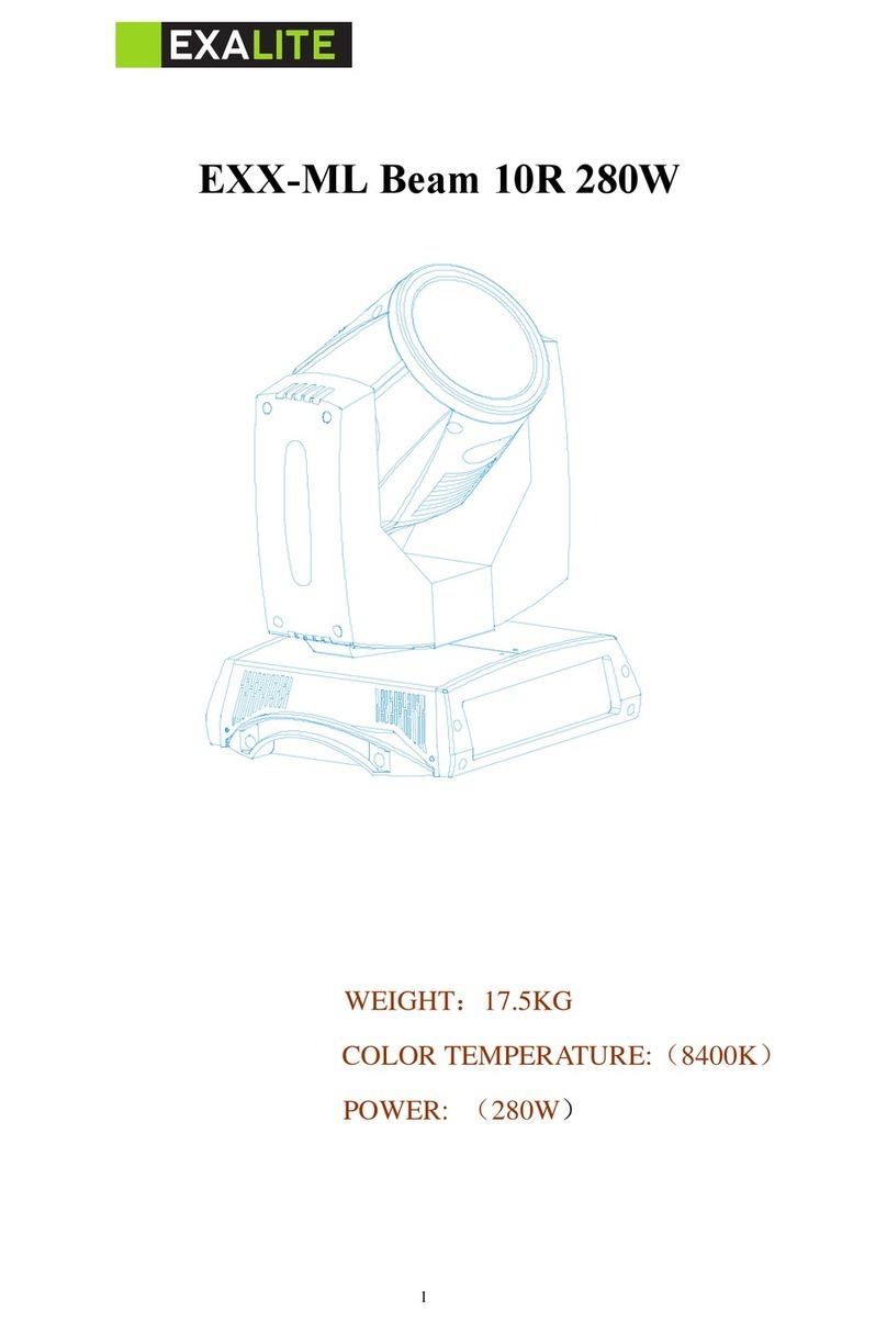 EXALite EXX-ML Beam 10R 280W operating manual