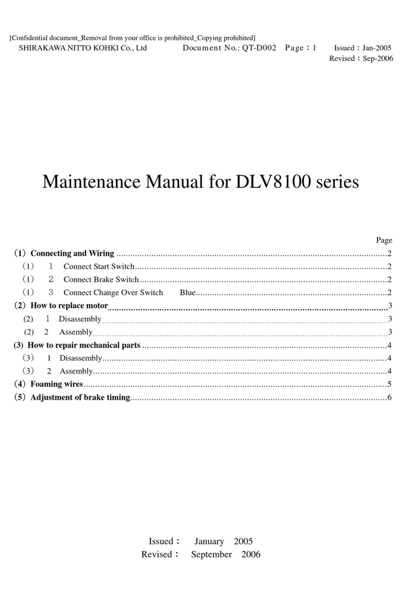 Nitto Delvo DLV8100 Series Maintenance manual