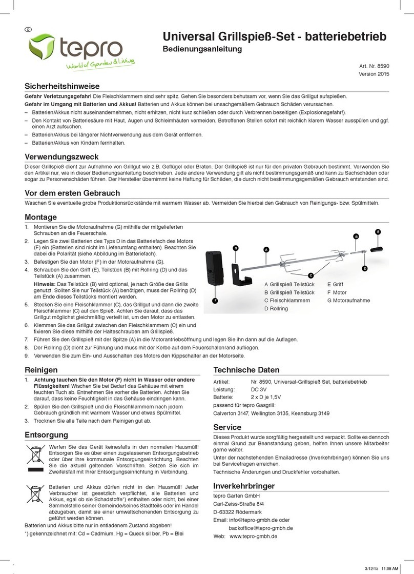 tepro 8590 operating manual