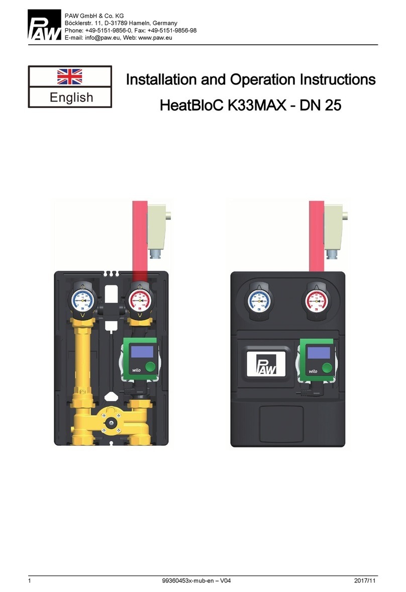 PAW HeatBloC K33MAX DN 25 User manual