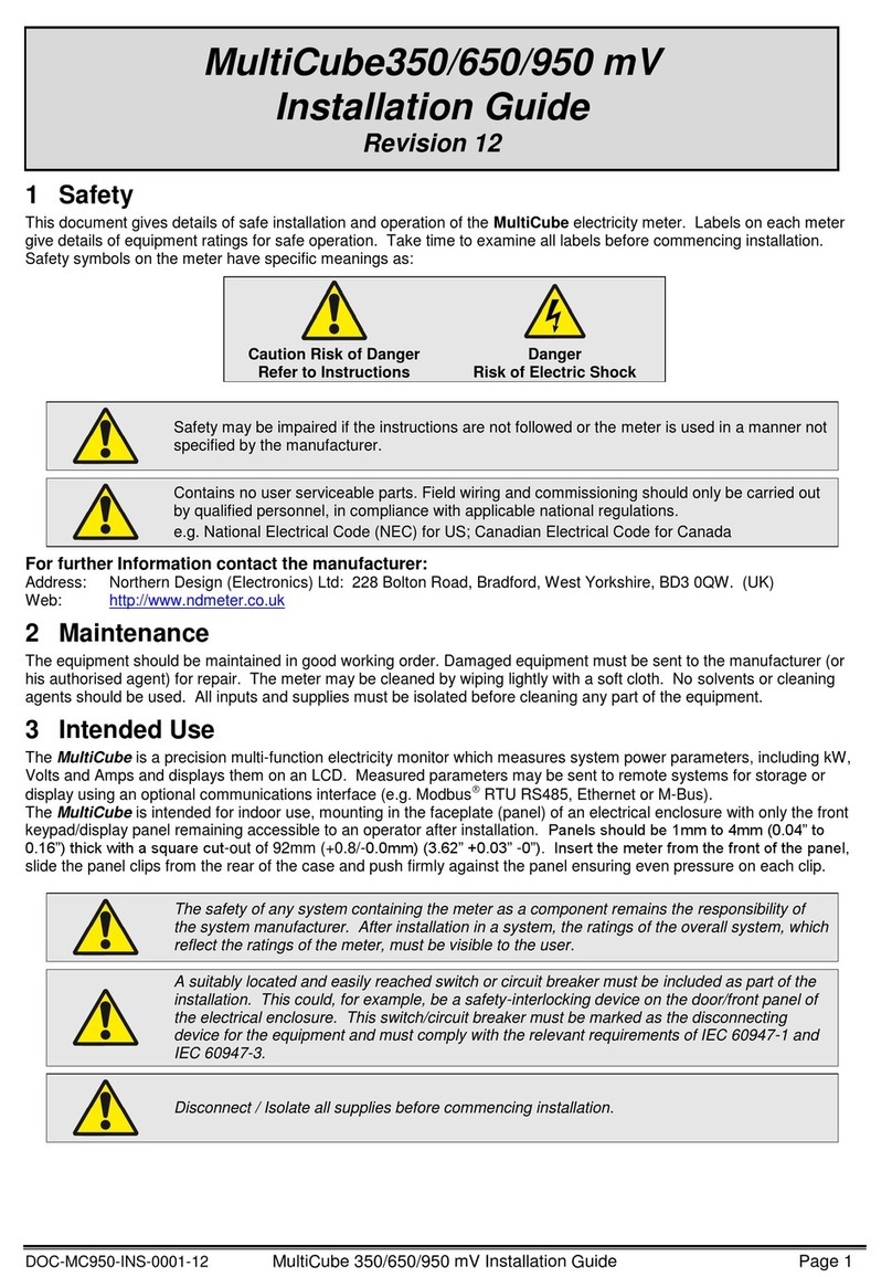Northern Design MultiCube950mV installation guide