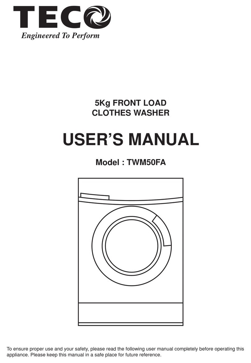 TECO TWM50FA user manual