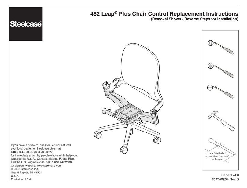 Steelcase 462 Leap Plus Replacement instructions Steelcase 462 Leap Plus Replacement instructions