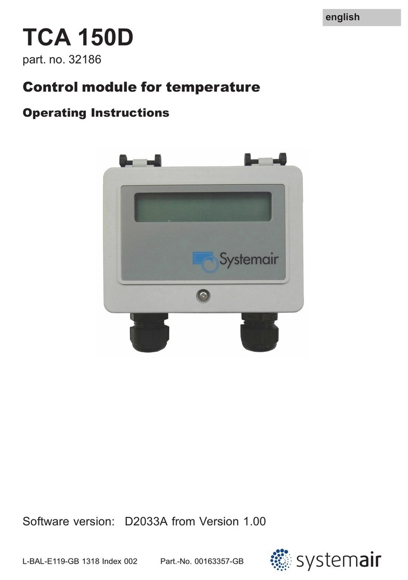 System air TCA 150D operating instructions