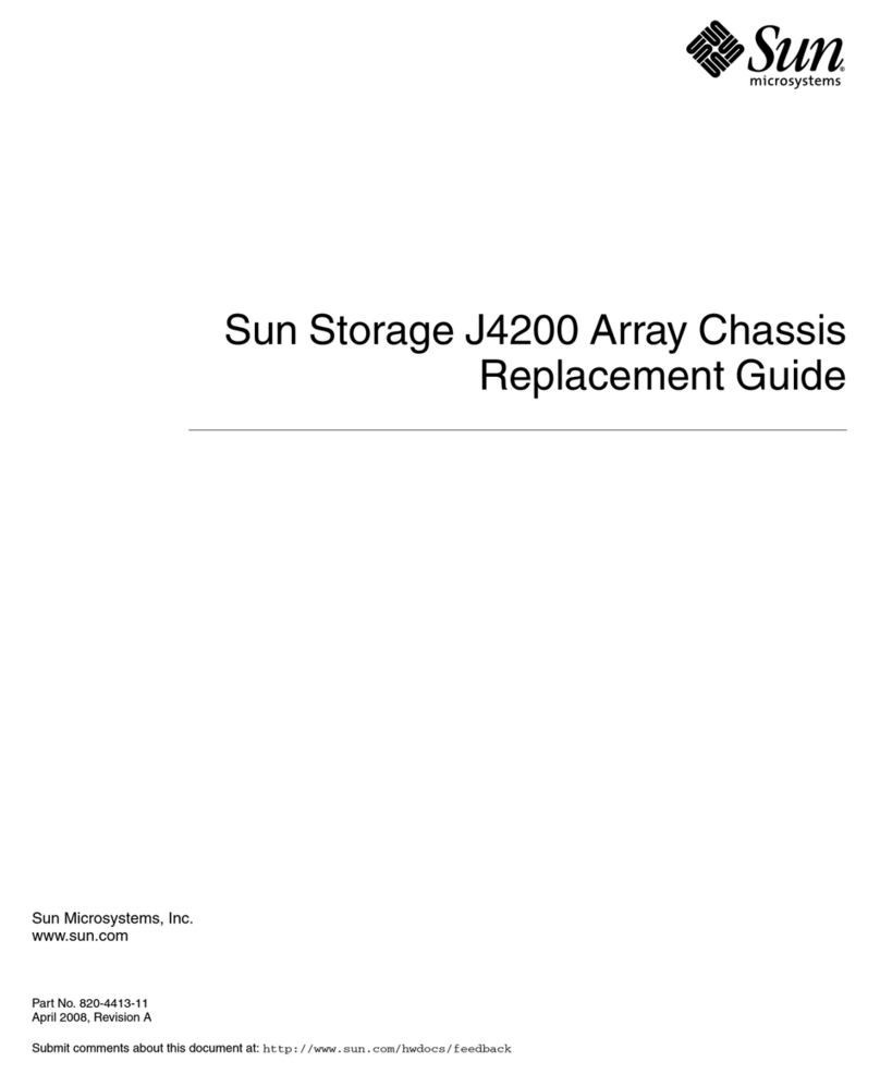 Sun Microsystems Sun Storage J4200 Parts list manual