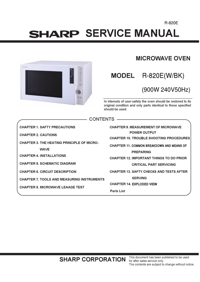 Sharp R-820EBK User manual