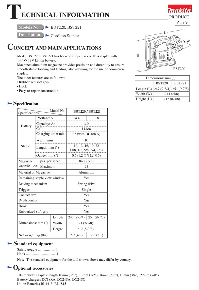 Makita BST220 Manual