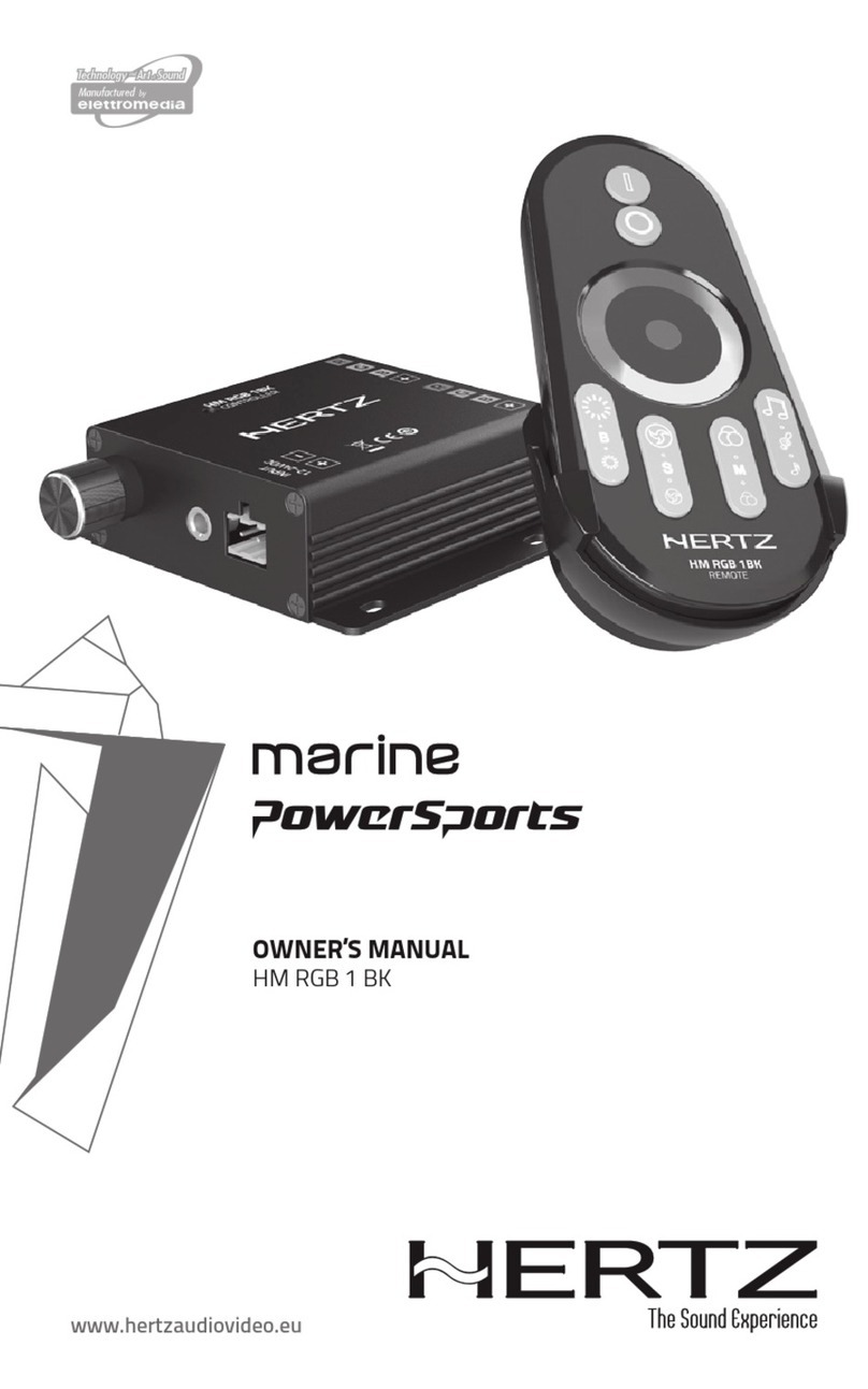 Hertz PowerSports HM RGB 1 BK User manual