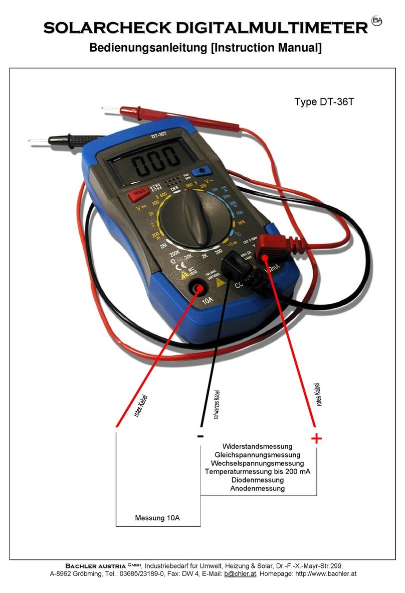 Bachler Solarcheck DT-36T instruction manual